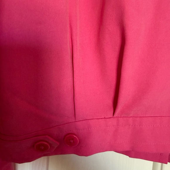 Vintage Ralph Lauren Silk Jacket Hot Pink Zip Front Lightweight Size M - Picture 8 of 9